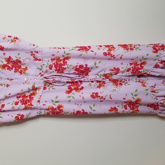 💥Nanette Lepore Floral Purple Summer Dress 10 - Picture 5 of 7